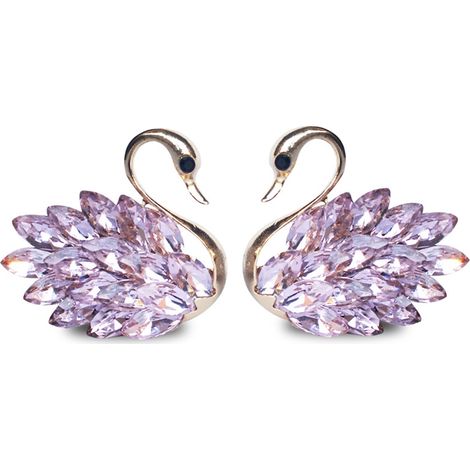 Bling Accessory Crystal Swan Vent Clip-on Auto-Duftdiffusor (Paar rosa Schwäne).