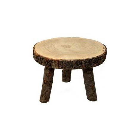 Sgabello legno basso 20x16H.