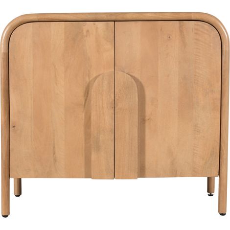 Buffet 2 portes en bois massif L90cm - Bois clair - Bali (1/5)