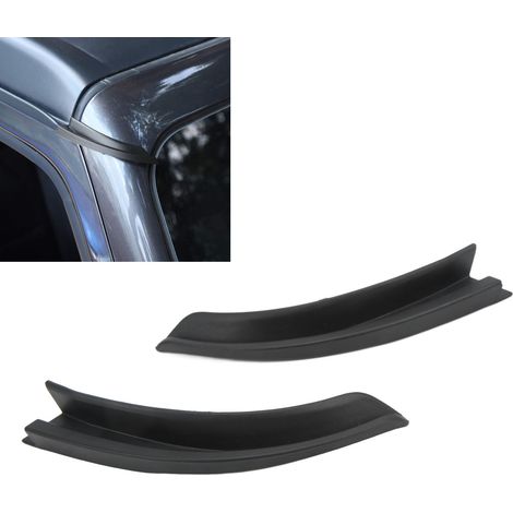 Extension de gouttière pour Jeep Wrangler JL (modèles 2018, 2019, 2020 et 2021) - Noir (1/5)