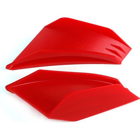 Set mit 1 Paar universellen aerodynamischen Motorradspoilern, passend für Honda und Yamaha (Rot) (1/5)