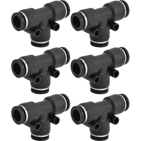 Raccords Pneumatiques 10 Pièces, PVC Durable, Étanchéité Stable, Résistant à la Corrosion, Accessoires Compresseur 4mm (1/5)
