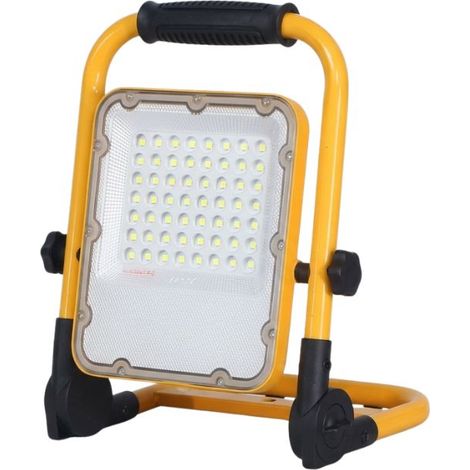 Projecteur LED SMD Rechargeable 20W IP65 JAUNE - Blanc Froid  - SILUMEN