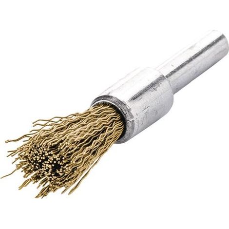 Rundbürste Ø 23 mm Drahtstärke 0,20 mm Messing gewellt 18000 min-¹ (1/2)