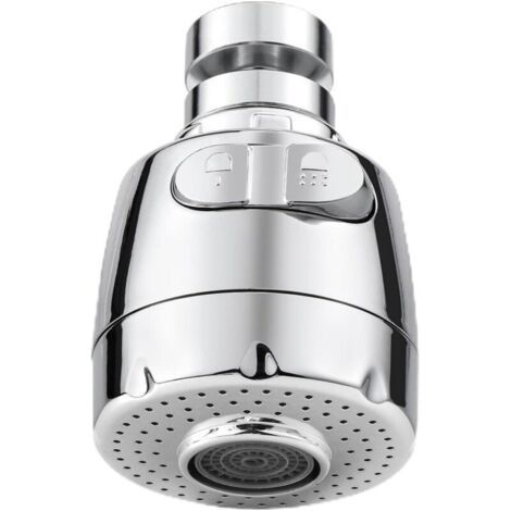 360° rotating faucet aerator, kitchen faucet nozzle, sink with filter head regulator, 2 modes, faucet aerator, faucet atomizer, kitchen faucet head, silver (1/5)