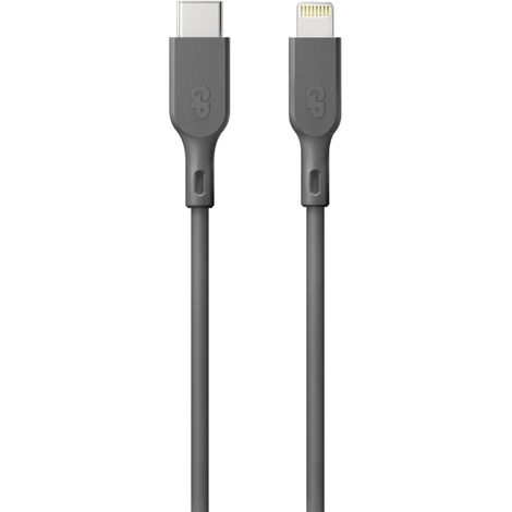 GP USB-Ladekabel USB 2.0 USB-C® Stecker, Apple Lightning Stecker 1.00 m Grau GPCBCL1PGYUSB221 (1/5)