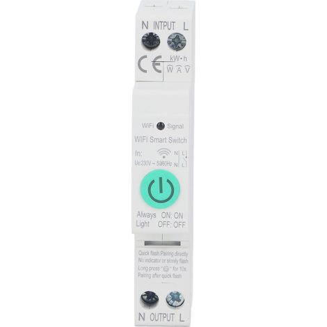 Disjoncteur intelligent 1P 40A avec télécommande et commande vocale, rail DIN, interrupteur automatique avec compteur d'énergie, AC230V (1/5)