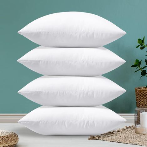 Lot de 4 oreillers 50x50cm – Rembourrage 7D PP – Fibre de polyester douce – Coussins décoratifs pour salon. chambre. terrasse (1/5)