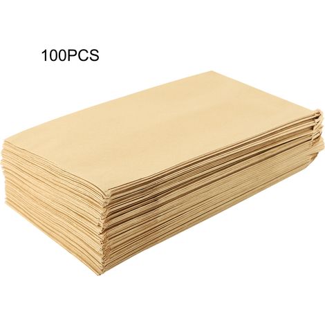 100 sachets en papier kraft style enveloppe 12x20cm pour graines de maïs, blé et riz, rangement et emballage