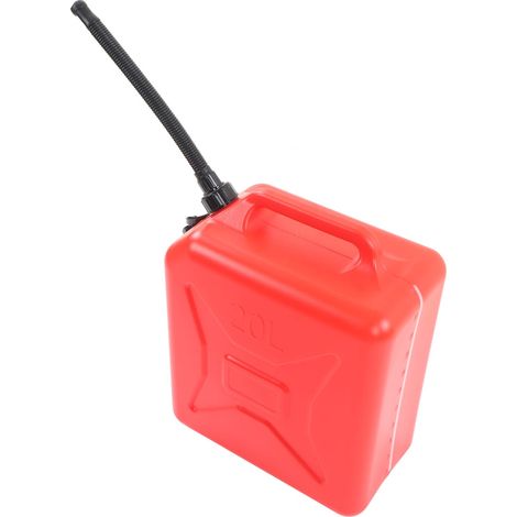 Bidon d'essence 20L 5,2 gallons, jerrican carburant en PEHD ignifuge haute résistance, graduation, antistatique, qualité alimentaire (1/5)