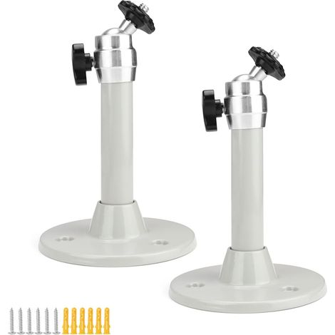 2 Pièces Support Videoprojecteur, Supports pour Vidéoprojecteurs Aluminium Supports pour Caméra De Sécurité, 360° Rotatif, Stable, Charge 5kg, pour Projecteurs, Caméras et Salles de Réunion (1/5)