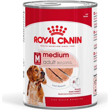 Royal Canin SHN Dog Medium Adult  - Royal Canin SHN Dog Medium Adult - Lattina Da 410 Gr