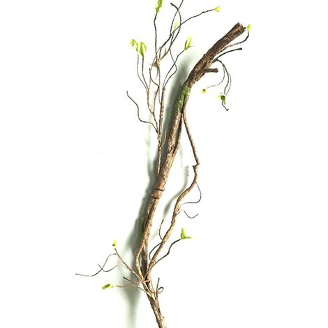 Rama de árbol artificial, rama seca artificial de 90 cm de largo, rama decorativa de ratán para el hogar, el jardín o la oficina. (1/4)