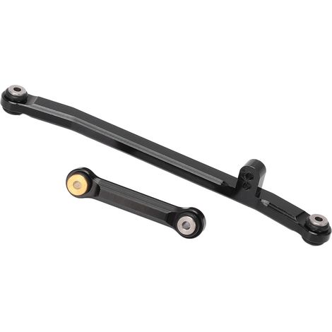 Lenkstange aus Aluminiumlegierung für RC-Modellautos, stabiles Ersatzteil für Axial SCX24 90081 AXI00001 AXI00002, 1:24 RC-Modellauto, schwarz (1/5)