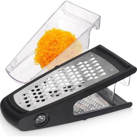 Rallador de cocina de acero con recipiente de 24 cm (1/5)