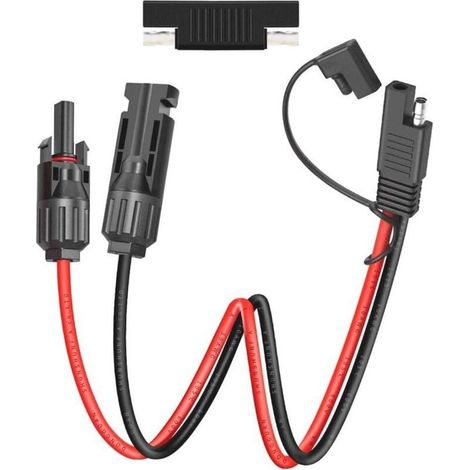 Connecteur Solaire photovoltaïque vers SAE 10 AWG PV Câble pour Panneaux solaires Chargeur de Batterie (Connecteur Solaire photovoltaïque-SAE) (1/5)