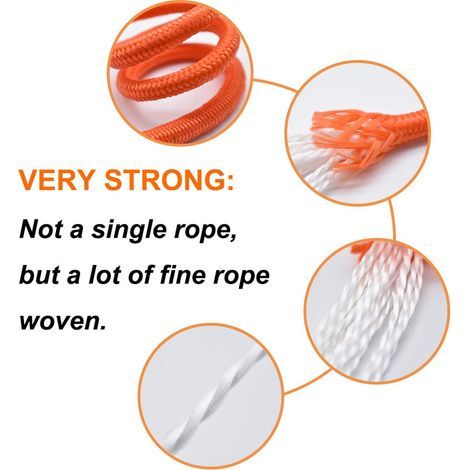 Aimant de récupération puissant 10 mètres, corde nylon résistante et mousqueton, parfait pour objets métalliques sous l'eau. (1/2)