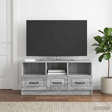 TV-Schränk Graues Sonoma 102 x 34,5 x 47 cm Holzwerkstoff (1/5)