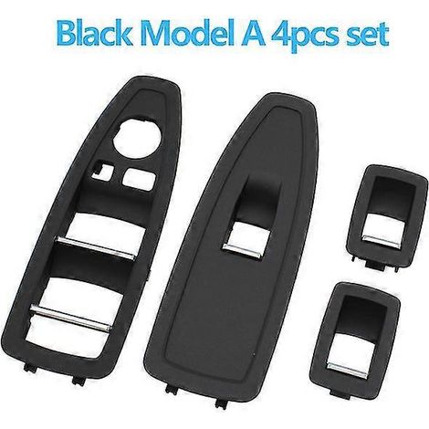 Cache-interrupteur de lève-vitre intérieur pour BMW Série 1 et 3 (F20, F30, F31, F34, F35, 318i, 320i, 330i, 335i) - Noir - Kit de 4 pièces (1/5)