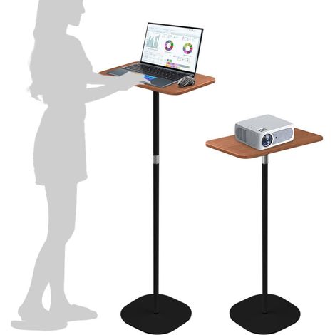 Stehpult Schreibtisch höhenverstellbar 46-120 cm Adjustable Schwarz Laptoptisch (1/5)