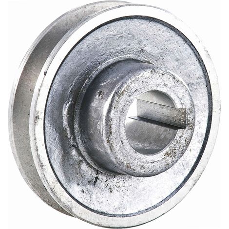 Ribitech – Poulie aluminium 80mm – Alésage 24mm – Montage à chaud pour moteurs électriques – Applications de levage et transmission de puissance