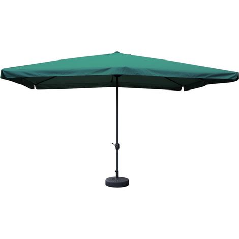 MAURY'S OMBRELLONE DA GIARDINO RETTANGOLARE 3 X 4 MT IN COLORE VERDE TUBO Ø 40 MM