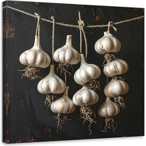 Tableaux, Ail séché,20x20 (1/4)
