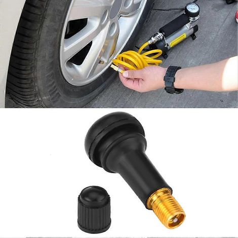 10 valves à clipser pour roues automobiles TR413, valves en caoutchouc courtes (1/5)