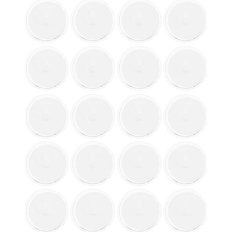 Lot de 100 crochets de plafond autocollants transparents (1/5)