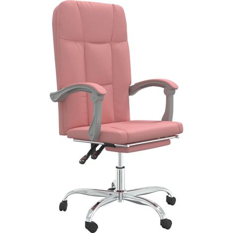 Maison Exclusive - Fauteuil inclinable de bureau Rose Similicuir