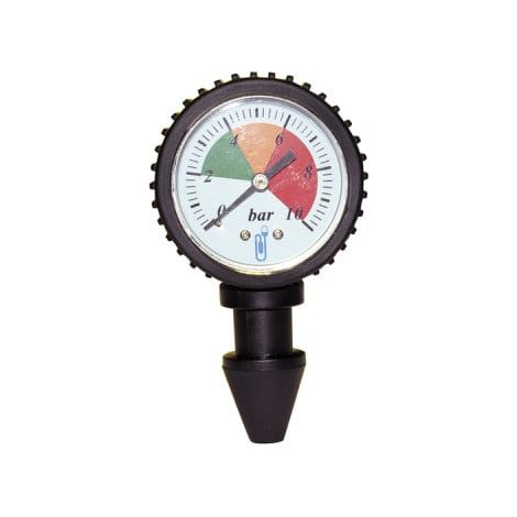 Diff – Manomètre chauffage central 0-10 bar – Tube de Bourdon – Installation facile par emboîtement – Pour vérification pression robinet