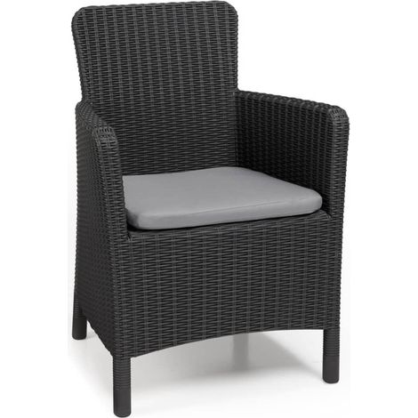 Keter Trenton Chaise de jardin Graphite résistante (1/10)