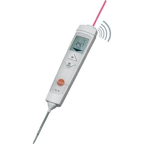 testo 826-T4 Termometro a infrarossi Ottica 6:1 -30 - +300 °C Misurazione a contatto (1/2)