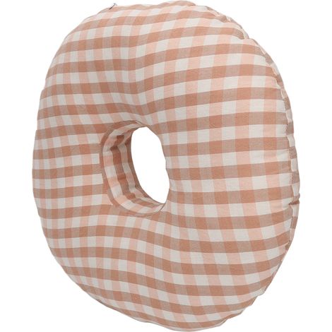 Oreiller pour piercing d'oreille pour les personnes dormant sur le côté, soulageant la pression et la douleur. Oreiller en forme de beignet avec trous. (1/5)
