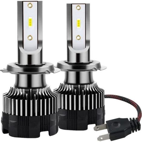 Paire H7 120W 12000LM Phare de Voiture à LED Ampoules Lampe Feux Conduite 6000K Blanc 10-32V IP67 Etanche pour Auto (1/4)