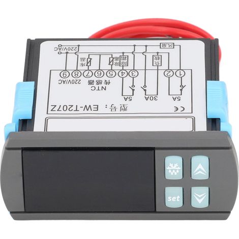 Wasserdichter digitaler 220-V-Thermostat zur Temperaturregelung und zum Abtauen von Gefrierschränken und Kühlräumen (1/5)