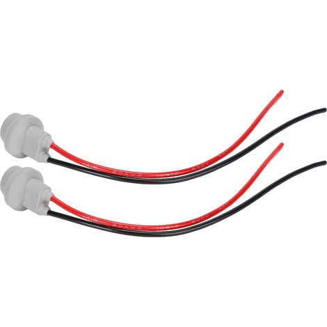 Lot de 2 douilles de lampe résistantes à la chaleur, souples et faciles à installer, avec fil. (1/5)