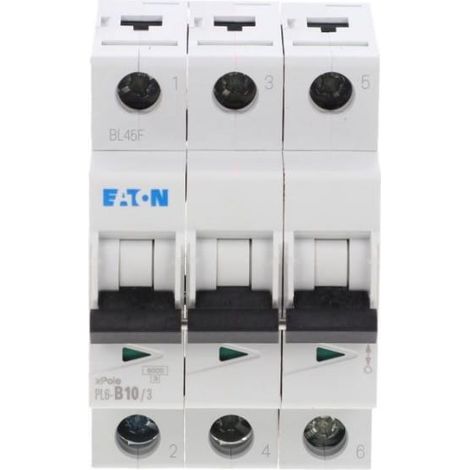 Interruttore automatico 3P B 10A 6kA AC PL6-B10/3 286587