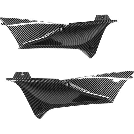 2 pièces de cache de conduit d'air latéral gauche et droit style fibre de carbone, compatibles avec Yamaha YZF R1 2002-2003 (1/5)