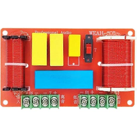 Circuit diviseur de fréquence 250 W (1 aigu, 2 graves) - Filtre pour haut-parleur aigus/graves (1/4)