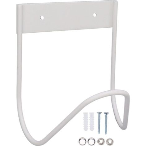 Jeffergarden Support mural robuste pour tuyau d'arrosage en acier inoxydable 304, blanc. (1/5)