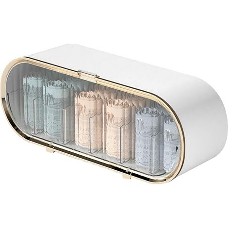 Organisateur mural de sous-vêtements en plastique résistant et anti-poussière, gain de place, avec tiroir, pour chambre, salle de (1/5)