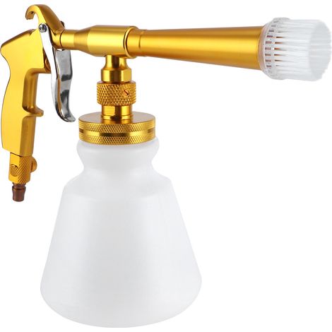 Pistolet de nettoyage haute pression ergonomique 6,2-9,5 kg pour intérieur de voiture (doré) (1/5)