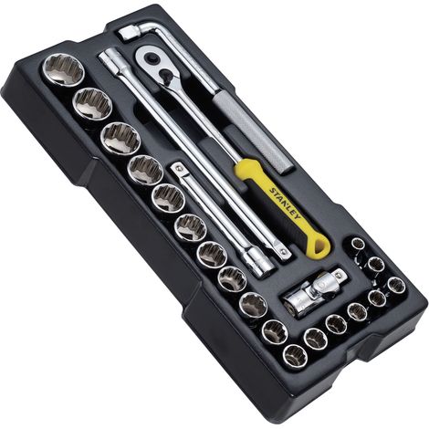 STANLEY STMT1-74726 Transmodule. 23 piezas de mecánica métrica ½” – 12 puntos (1/3)
