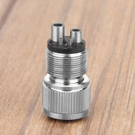 Adaptateur de tube pour pièce à main haute vitesse 4 vers 2 trous, connecteur de changement d'outil dentaire (1/5)