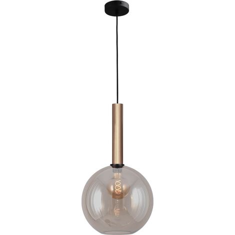 Lampe suspendue Ø 30cm Bella 2 Laiton doré avec verre doré - 2980-02-02-30 (1/3)