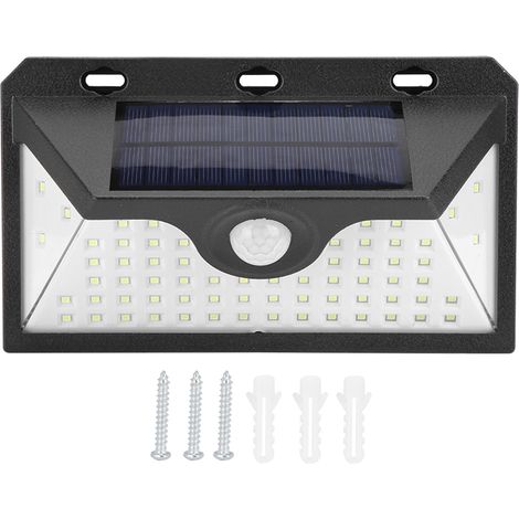 66 LED-Solar-Außenleuchte mit Bewegungsmelder, wasserdicht für den Garten