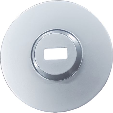 PLACA DE SEGURIDAD ADHESIVA 3M CONCEPTRONIC LBA02 CON RANURA PARA CABLE DE SEGURIDAD (3X7MM) PLATA