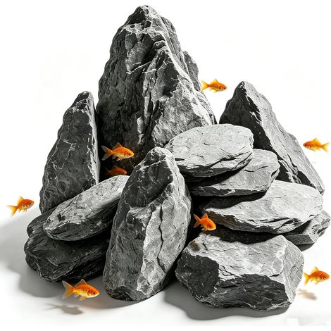 Pierres d'aquarium Mini Paysage Naturelles Seiryu Stone 3cm à 6 cm Mini Paysage 1 Kg Pierres Aquarium Décor Paysage Paludarium Habitat Amphibien (1/5)