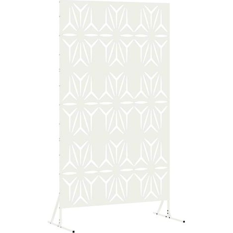 Maison Exclusive - Sichtschutz Weiß 100 x 50 x 180 cm Stahl